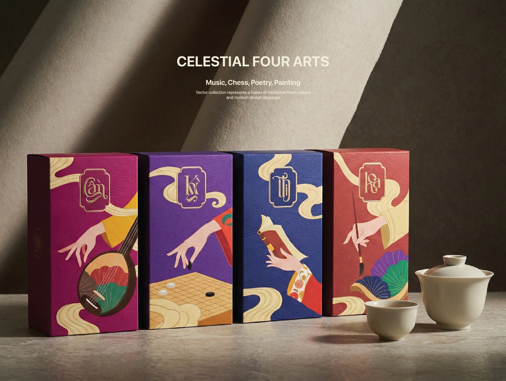 Celestial four arts - Tea Packaging