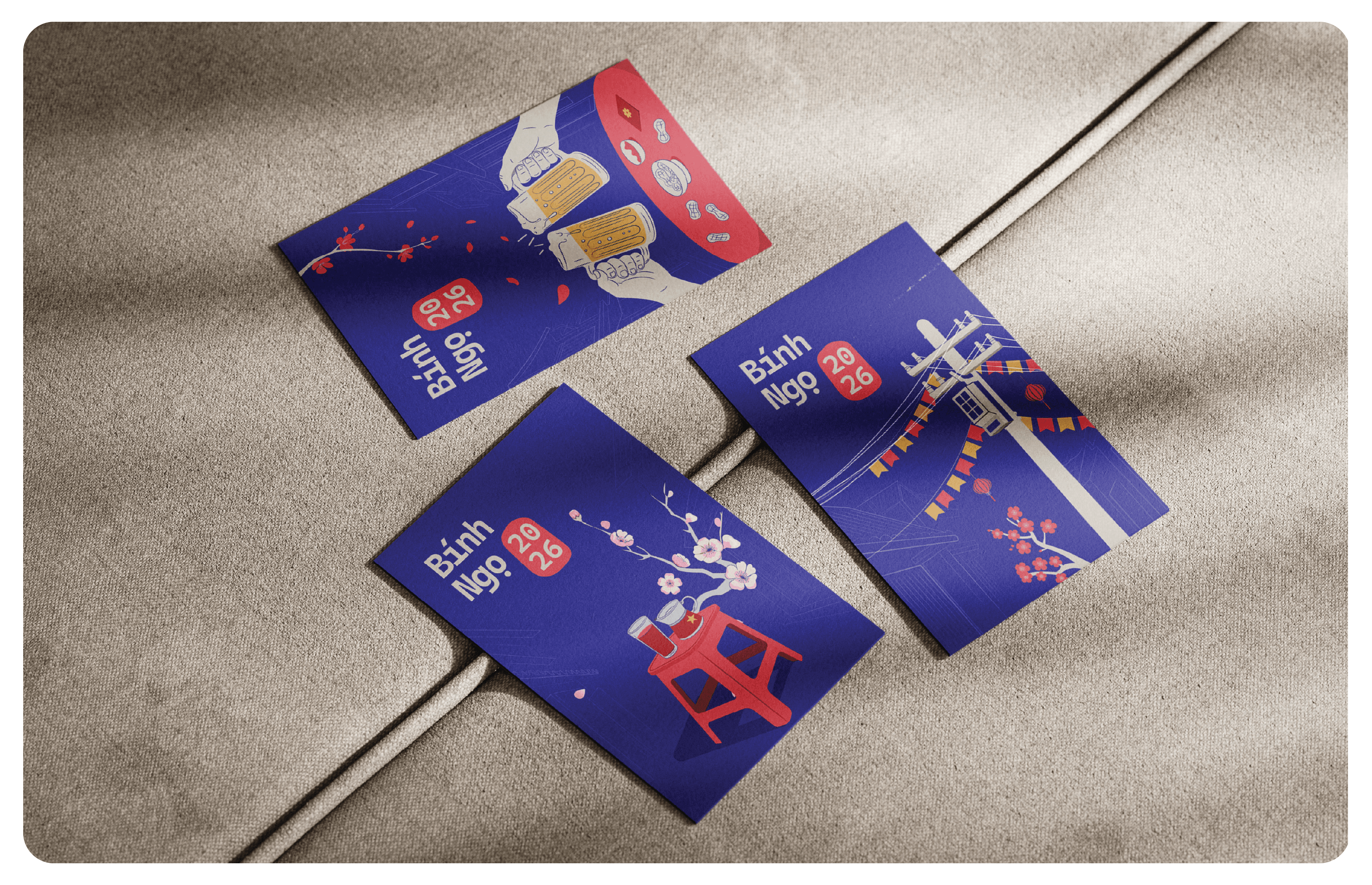Whispers Of Tết In Hà Nội 2026 Lunar New Year Greeting Card Set